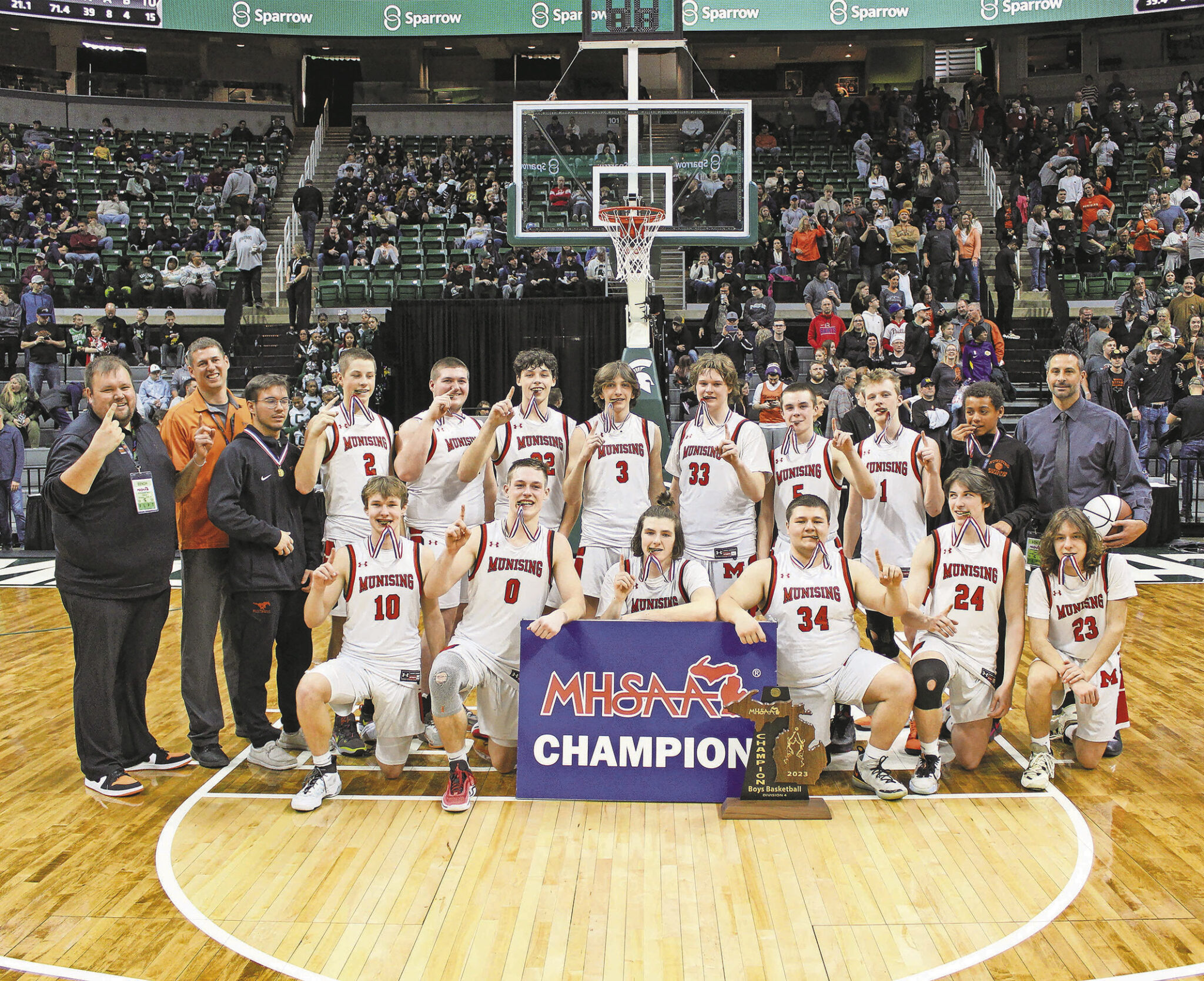 Munising Mustangs 2022-23 MHSAA Division 4 State Champs - The Munising 