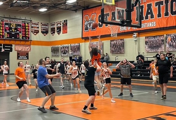MHS Seniors vs. Law Enforcement: Basketball game raises funds for all-nighter